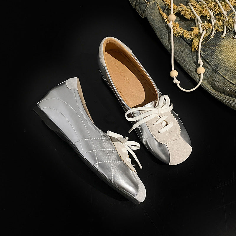 Women's Sense Lace Up Sports Style Ballet Casual Shoes