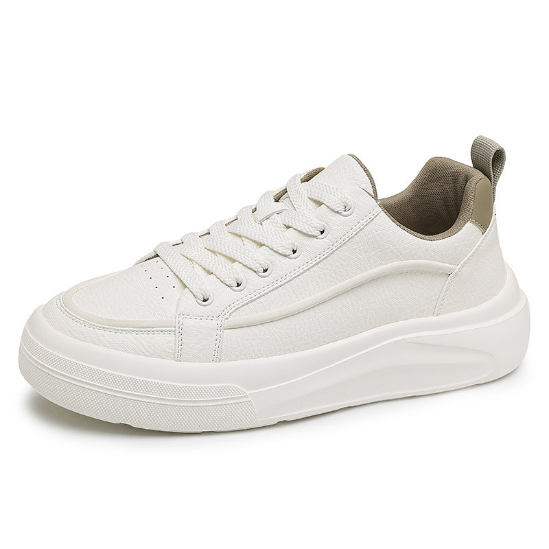 Men's Spring White Fashion Trendy Youth Board Sneakers