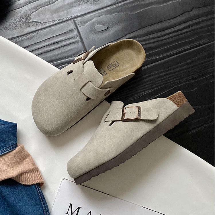 Women's Increasing Flat Fishing Korean Style Retro Slippers