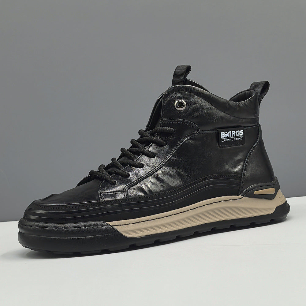 Men's Genuine Board Fashionable Fleece-lined Warm Sneakers