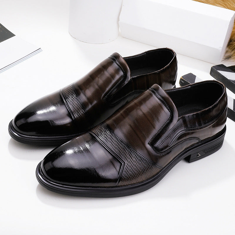 Men's Summer Slip-on Business Formal Wear Top Layer Casual Shoes