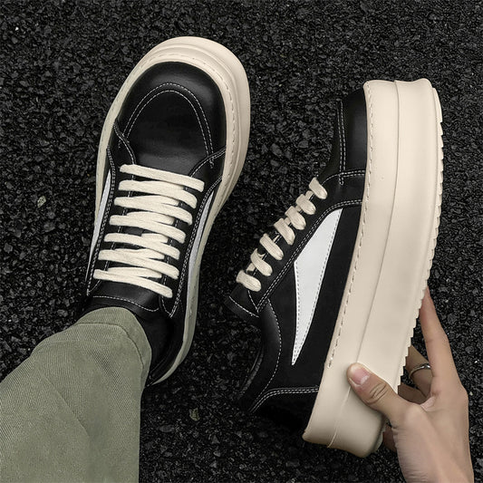 Men's Dark Thickening Exercise High Street Style Low Top Sneakers
