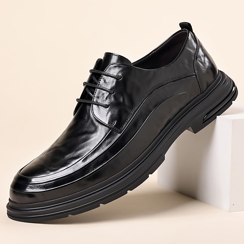 Men's Top Layer Cowhide Soft Bottom Breathable Fashionable Leather Shoes