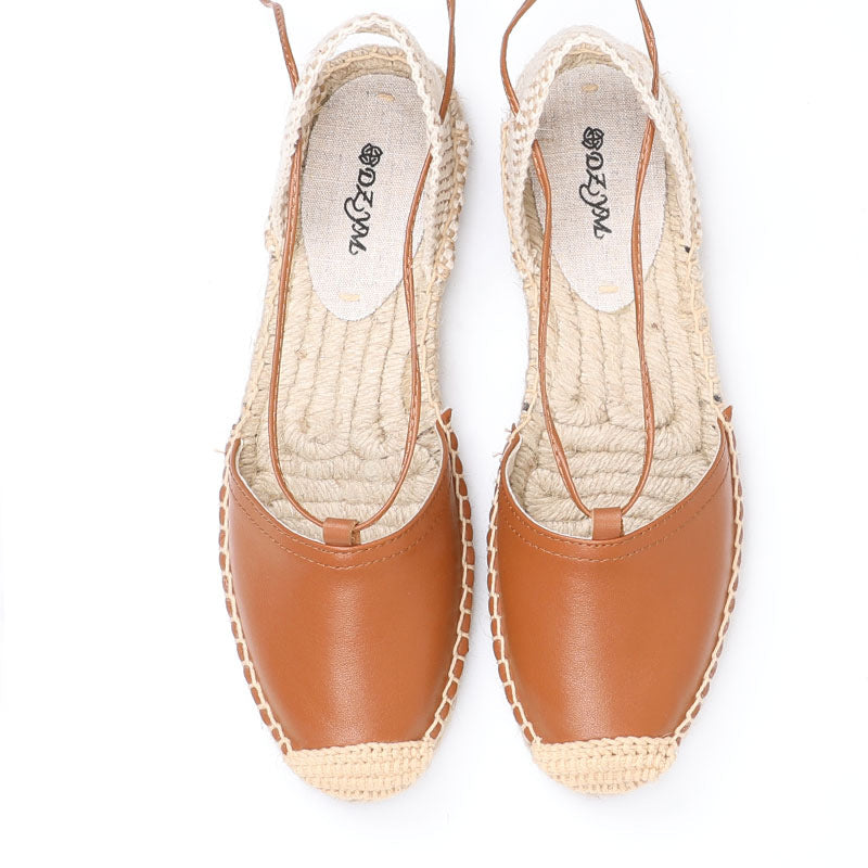 Women's Fisherman Fashion Closed Toe Linen Bottom Sandals