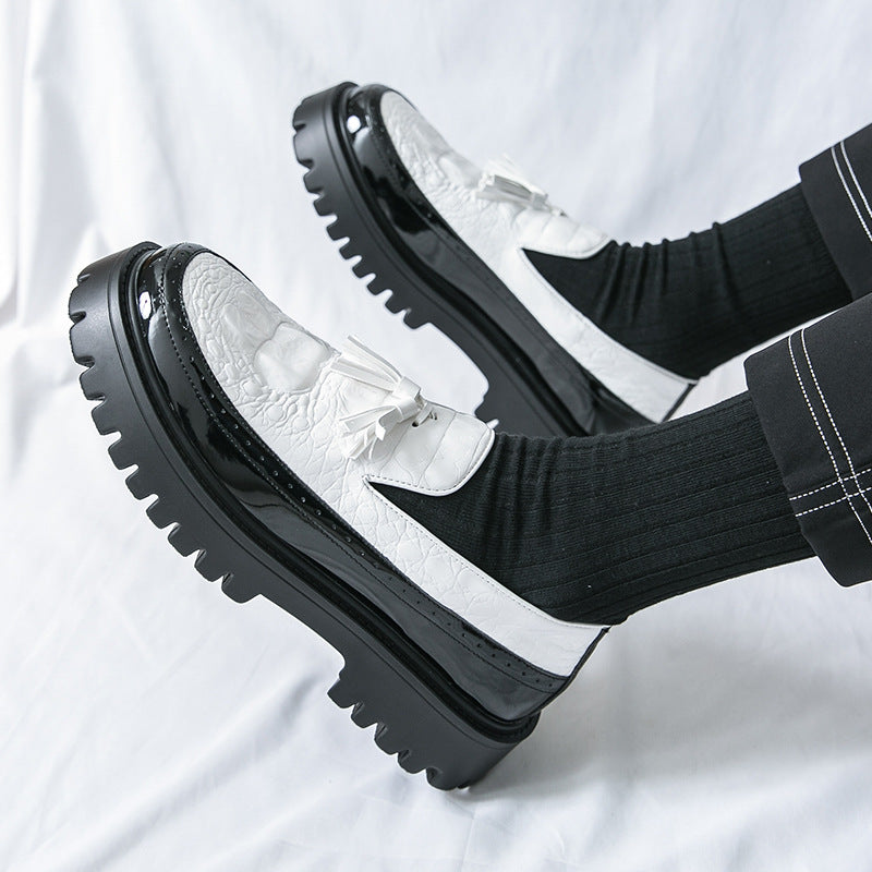 Men's Cover Foot Plus Size Formal Wear Platform Men's Business Leather Shoes