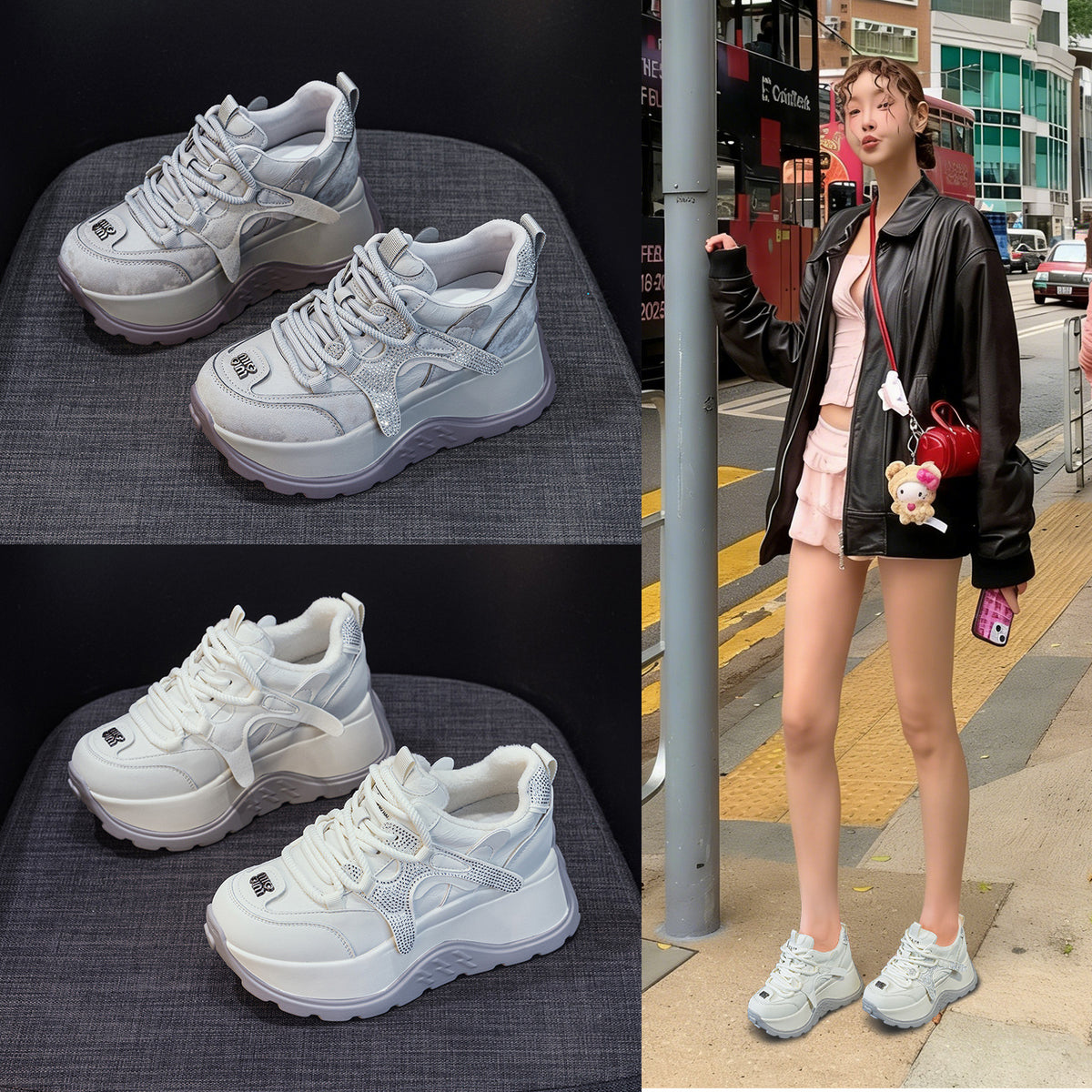 Women's Fashion Platform Height Increasing German Training Daddy Women's Sports Shoes