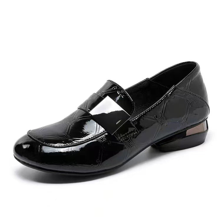 Women's Spring Soft Flat Bottom Pumps Chunky Men's Shoes