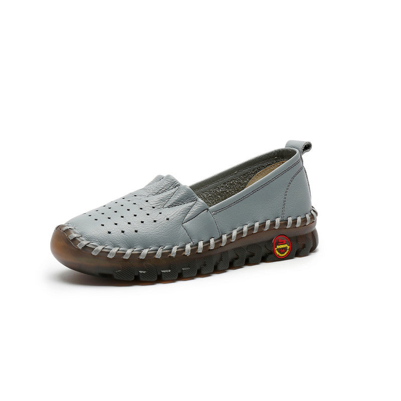 Women's Style Flat Pumps Mother Soft Bottom Low-cut Men's Shoes