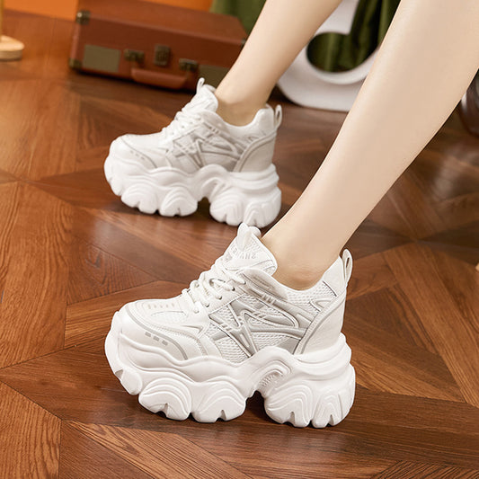 Women's Platform Dad Spring Breathable Muffin Fashion Sneakers