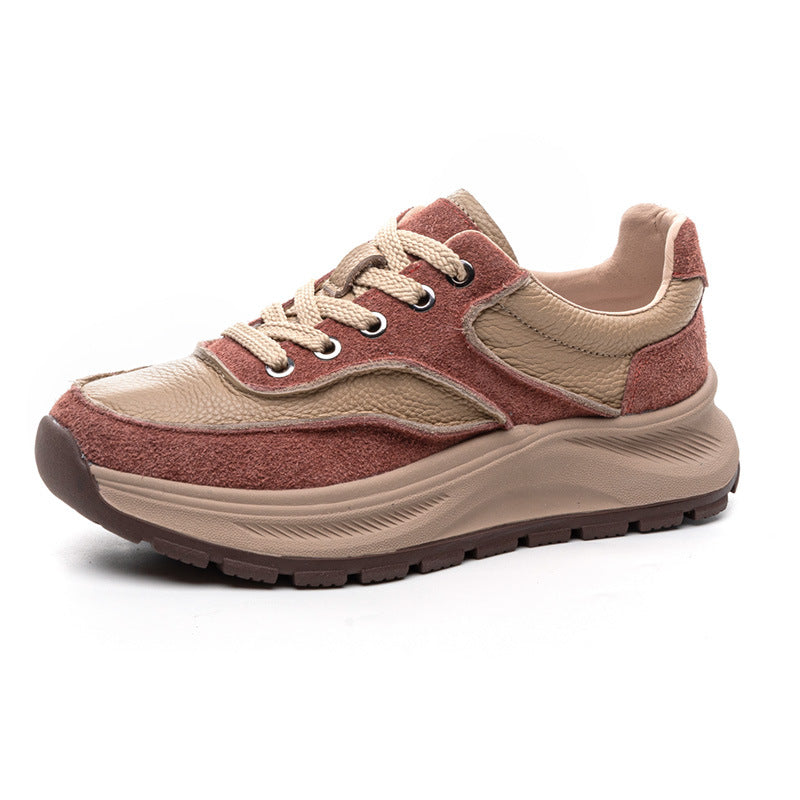 Women's Genuine Winter Veet First Layer Cowhide Women's Sports Shoes