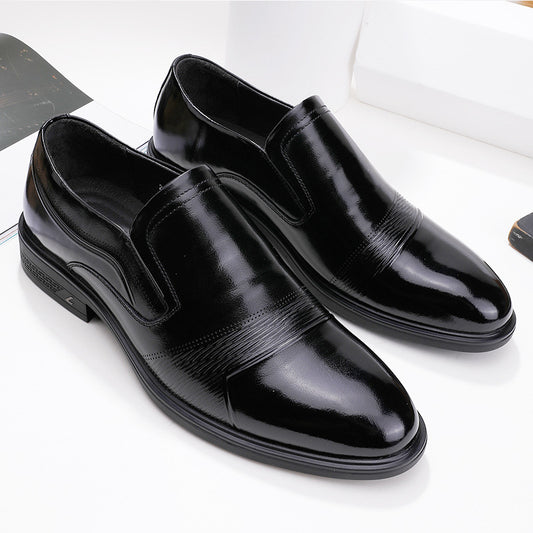 Men's Summer Slip-on Business Formal Wear Top Layer Casual Shoes