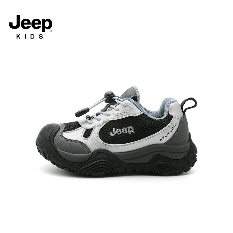 Children's Boy Mesh Knob Soft Bottom Kid's Sneakers