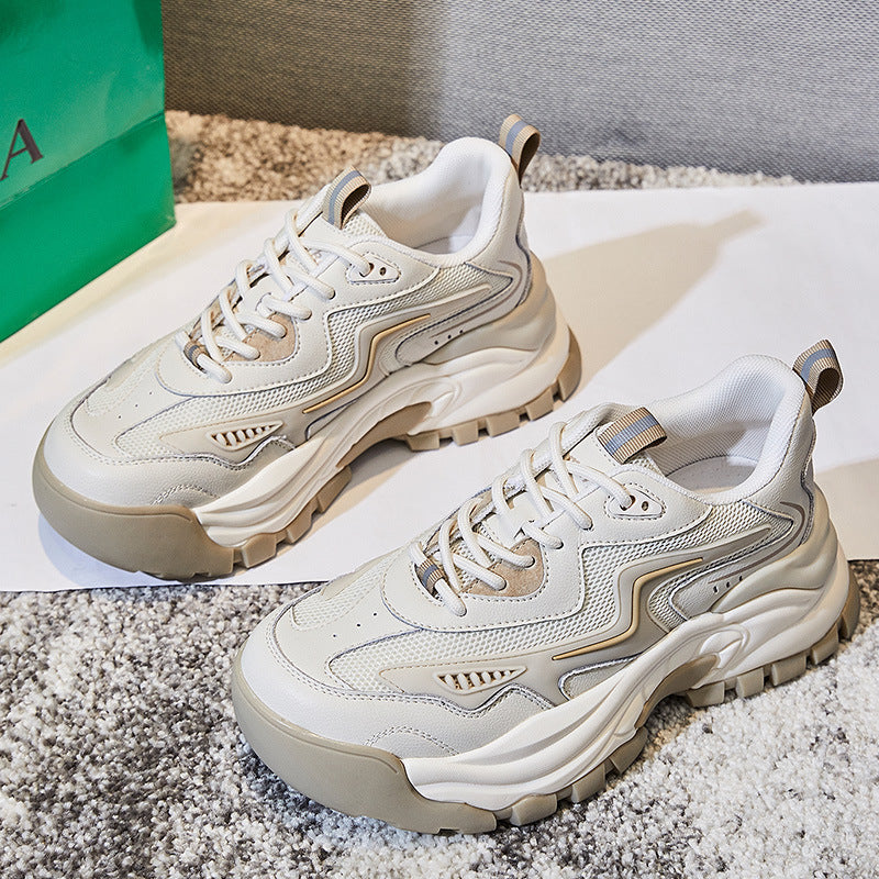 Women's Suction Film Bottom Authentic Clunky Spring Sneakers