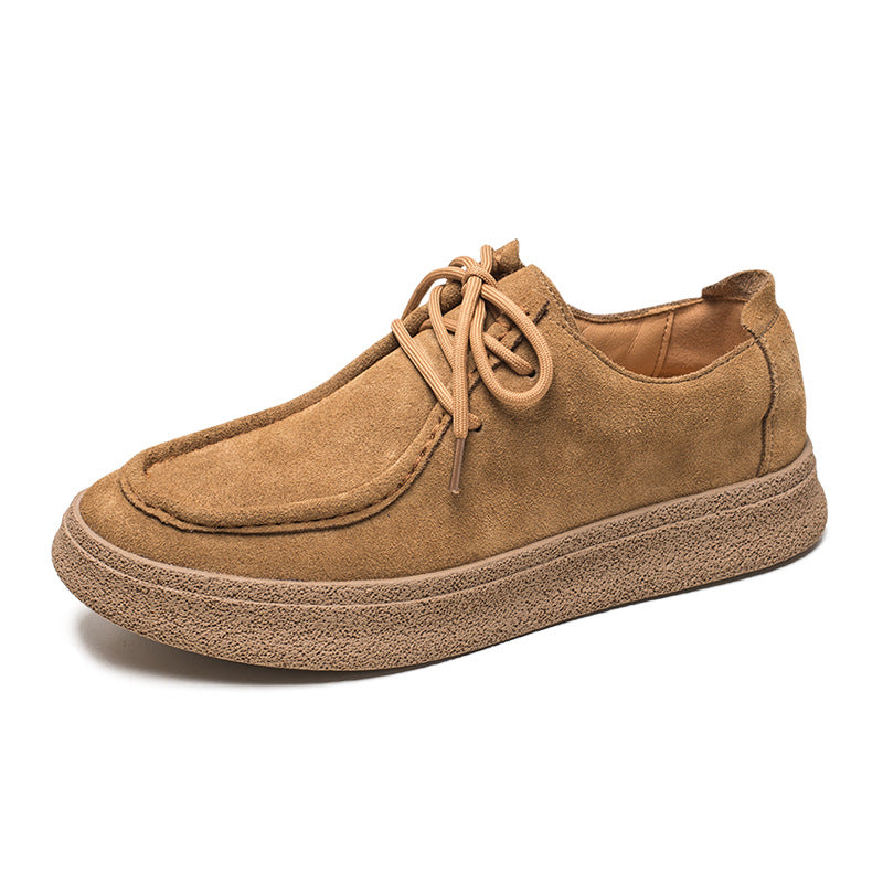 Men's Retro Suede Outdoor Trendy Green Fashion Casual Shoes
