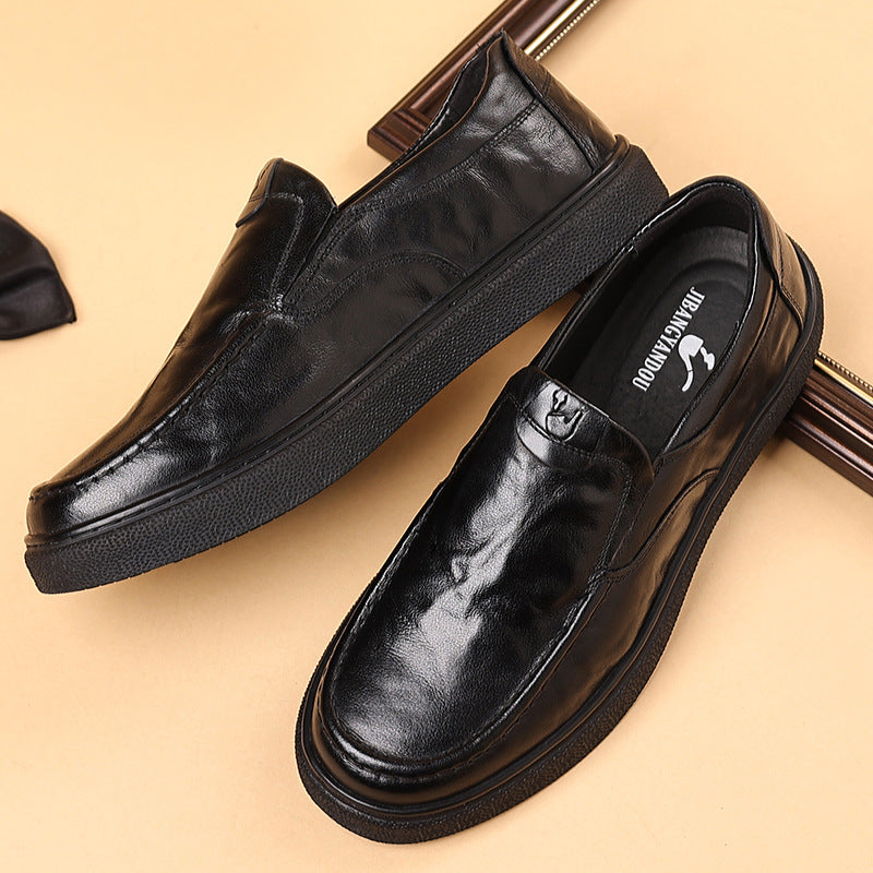 Men's Layer Pure Cattlehide Inner Genuine Cowhide Soft Bottom Men's Casual Leather Shoes