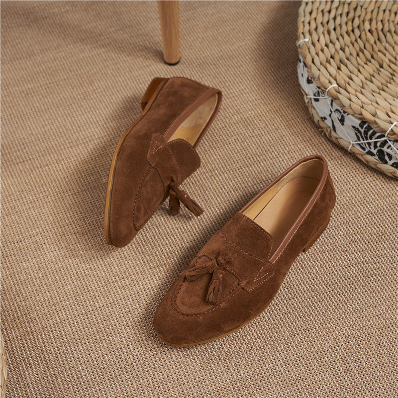 Men's Plus Size Suede British Slip-on Breathable Loafers
