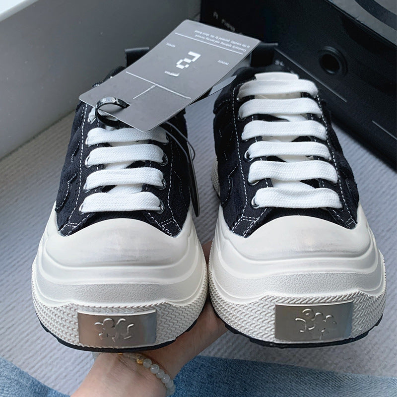 Women's Series Golden Goose Raise The Bottom Canvas Shoes