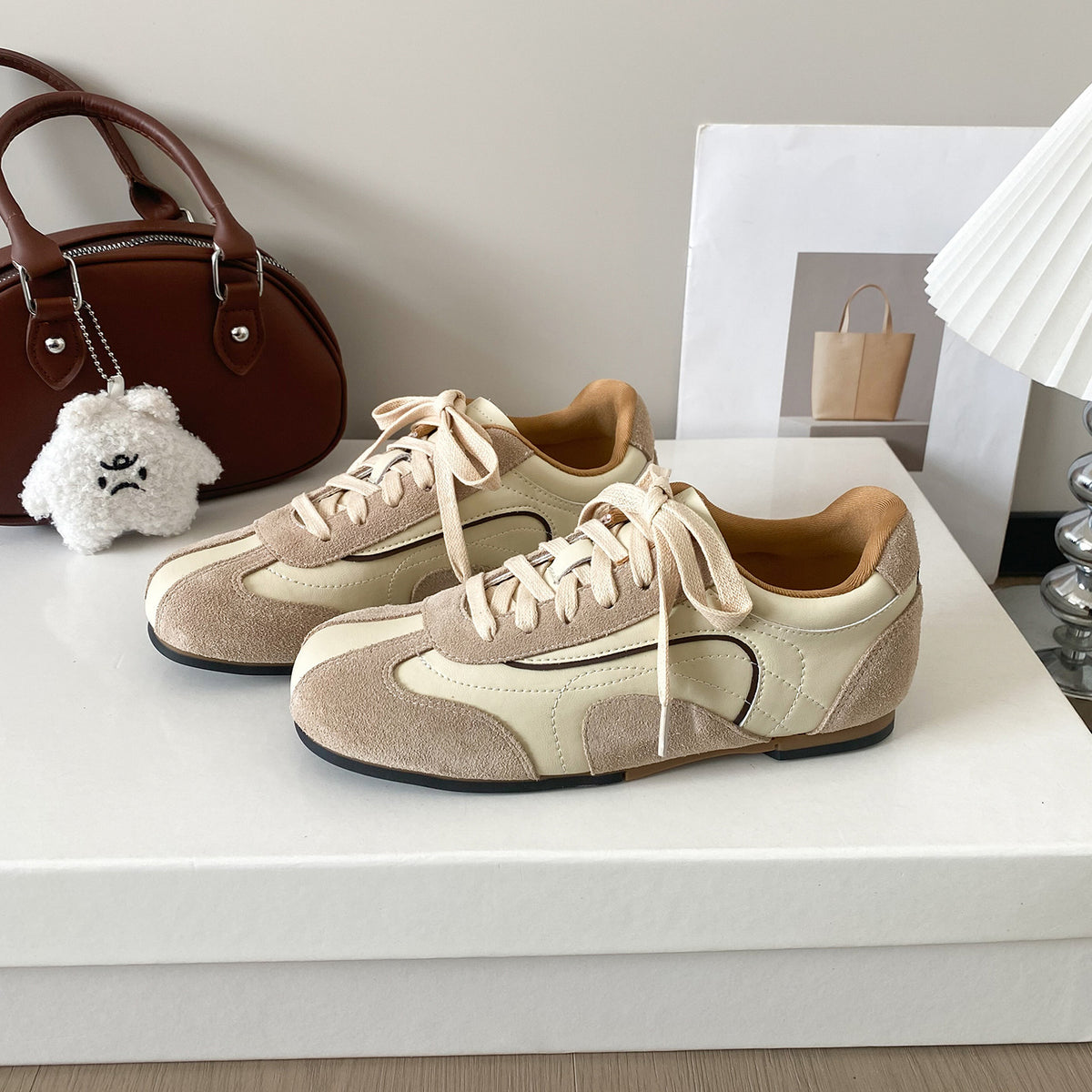 Women's Retro Old Money Style Cortez Hidden Platform Leisure Moral Training Heels