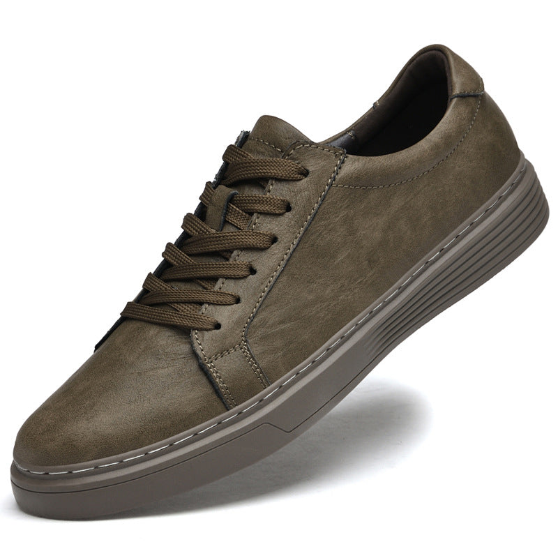 Men's Summer Cowhide Hollow Breathable Fashion Retro Sneakers