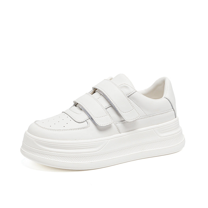 Women's White Spring Thick-soled Height Increasing Fashionable Classic Women's Shoes