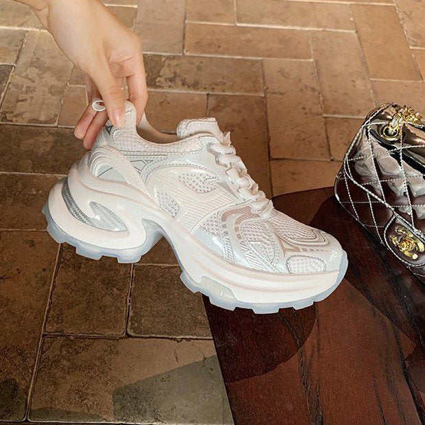 Women's Thick Bottom Sier Dad Breathable Increased Sneakers