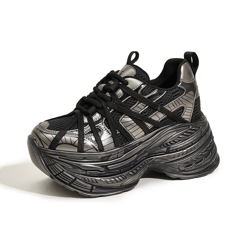 Women's Platform Dad Trendy Autumn Slim Feet Height Sneakers