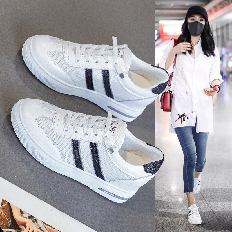 Women's Platform White Autumn Inner Elevator Tide Sneakers