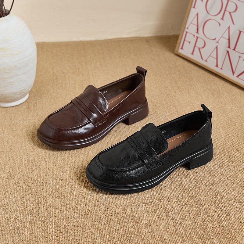 Women's Small British Style Retro Easy Matching Loafers