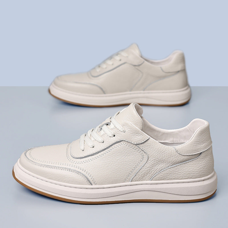 Men's First Layer Cowhide Genuine Breathable Section Casual Shoes
