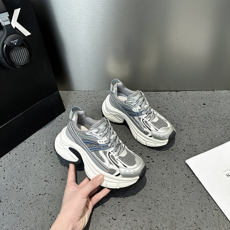 Women's Early Spring Raise The Bottom Small Fashion Color Contrast Women's Sports Shoes