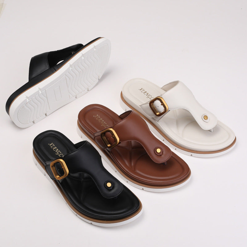 Women's Fashionable Summer Versatile Holiday Beach Slippers