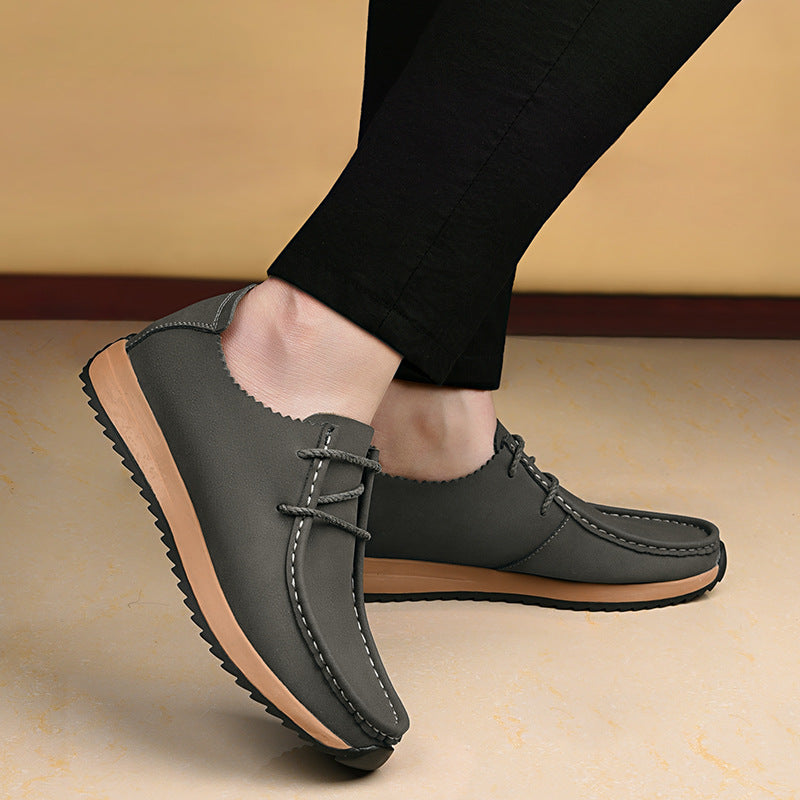 Men's British Plus Size Invisible Height Increasing Men's Shoes