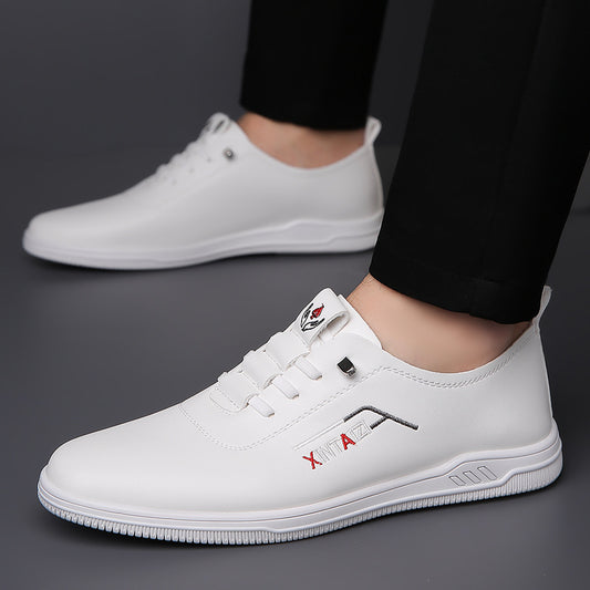 Men's White Springtide Flow Fashion Slip-on Soft Loafers