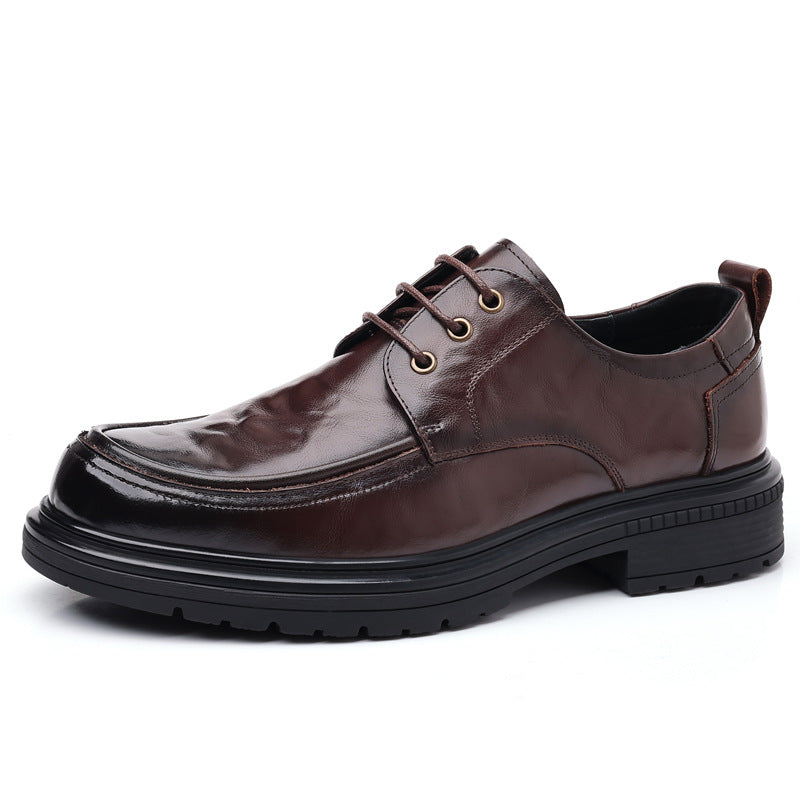 Men's First Layer Cowhide Formal Wear Pumps Men's Business Leather Shoes