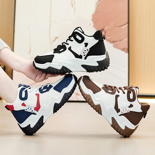 Women's Dad Korean Fashion Platform Sports For Casual Shoes