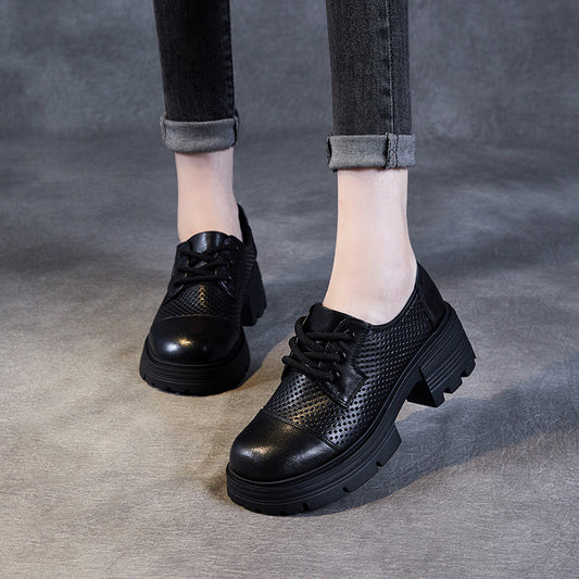 Women's Small Summer Muffin Thick Bottom Breathable Loafers