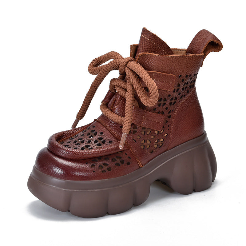 Activity Price Platform Hole Genuine Roman Sandals
