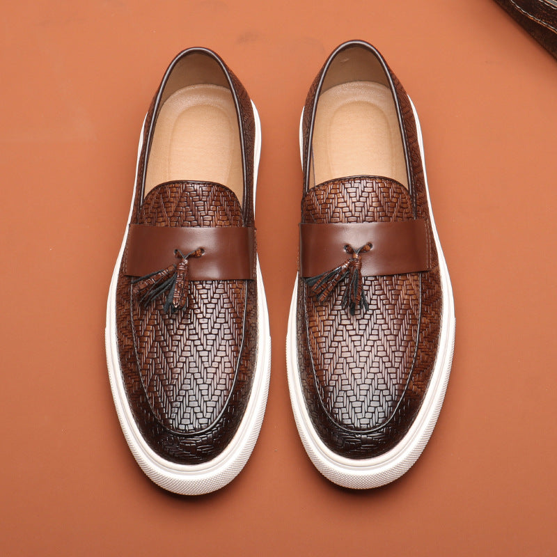 Men's British Style Slip-on Tassel Versatile Fashion Loafers