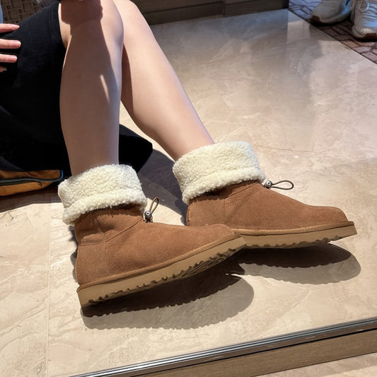 Women's Wool Length Thermal With Veet Elastic Boots