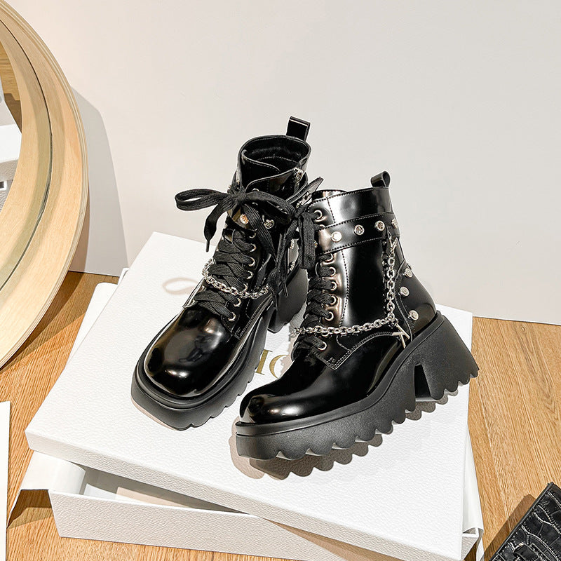 Women's Wear Small High Fashionable Thick Bottom Mary Jane Boots