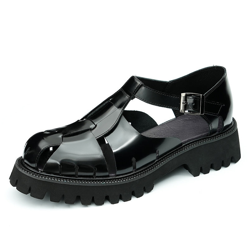 Men's Special Offer Thick-soled Glossy Business Summer Breathable Sandals