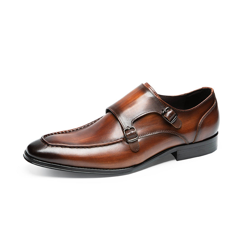 Men's Delivery Within Hours Business Formal Wear Cowhide Leather Shoes