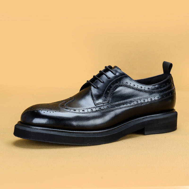 Men's Big Toe Business Warm Slugged Bottom Casual Shoes