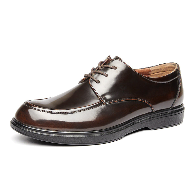 Men's Genuine Glossy Business Formal Wear Patent Leather Shoes