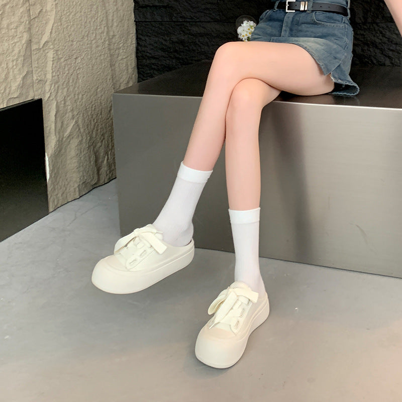 Slip-on Thick Bottom Big Head Ugly Sandals