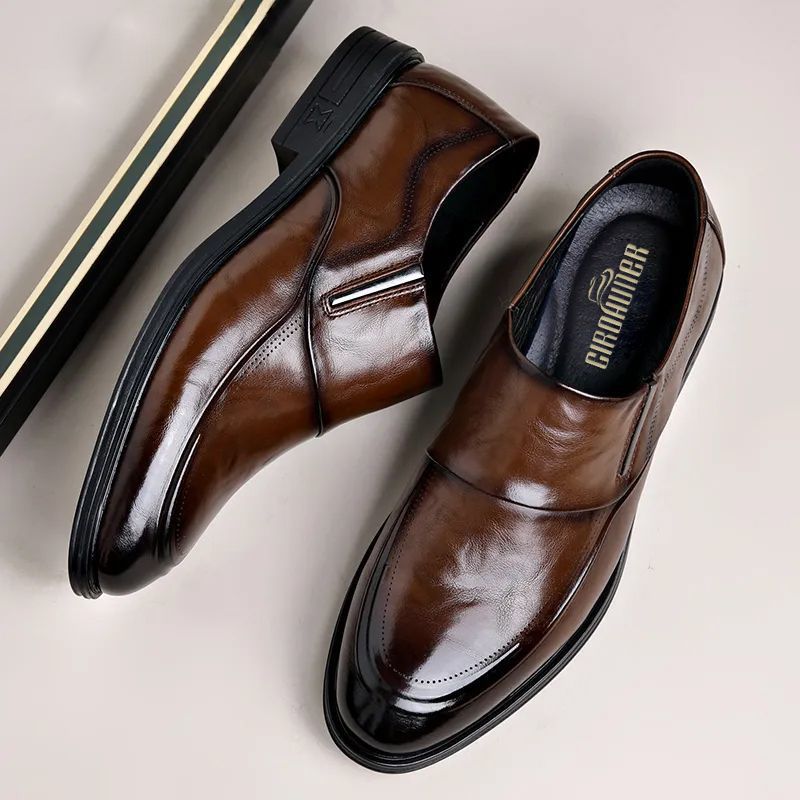 Men's Genuine High-grade Business Soft Bottom Surface Leather Shoes