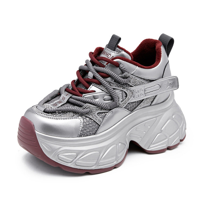 Women's Bottom Height Increasing Insole Dad Autumn Fashion Casual Shoes