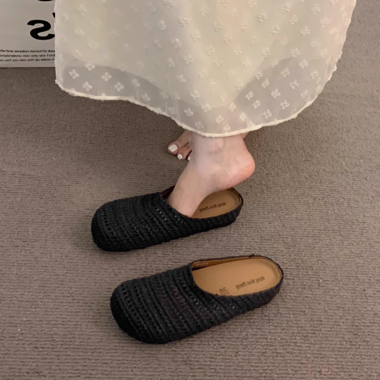 Women's Bottom Bohemian Outdoor Vacation Slip-on Toe Cap Slippers