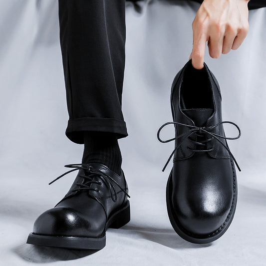 Men's Business Soft British Working Wear Big Leather Shoes