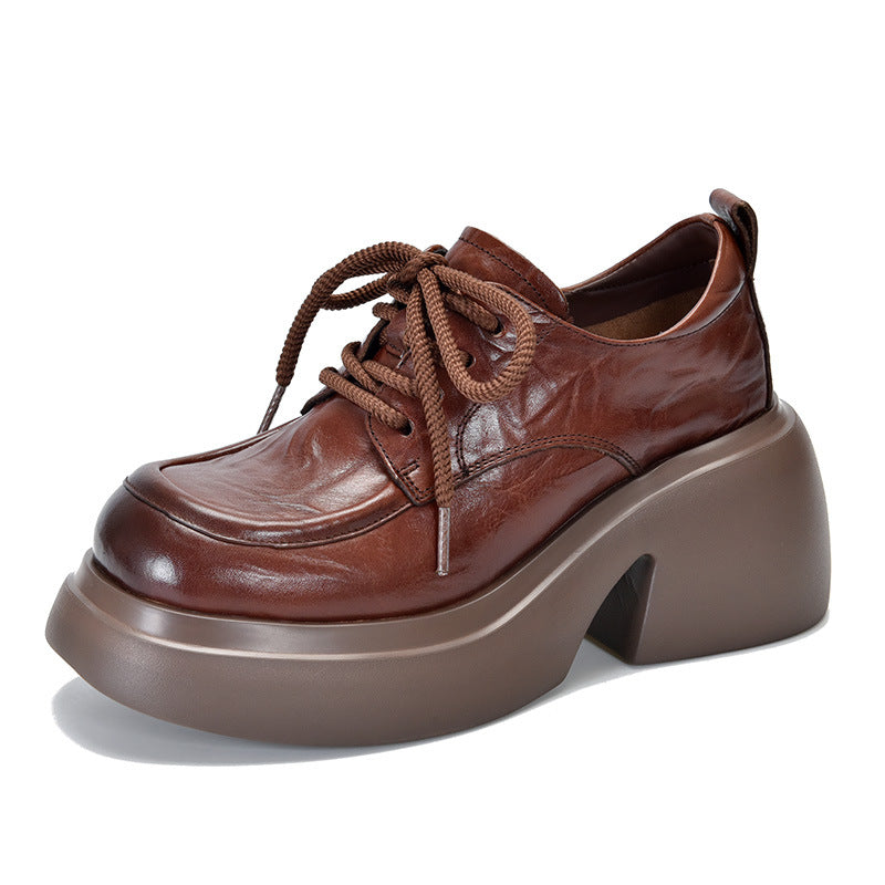Price Pattern First Layer Cowhide High Casual Shoes